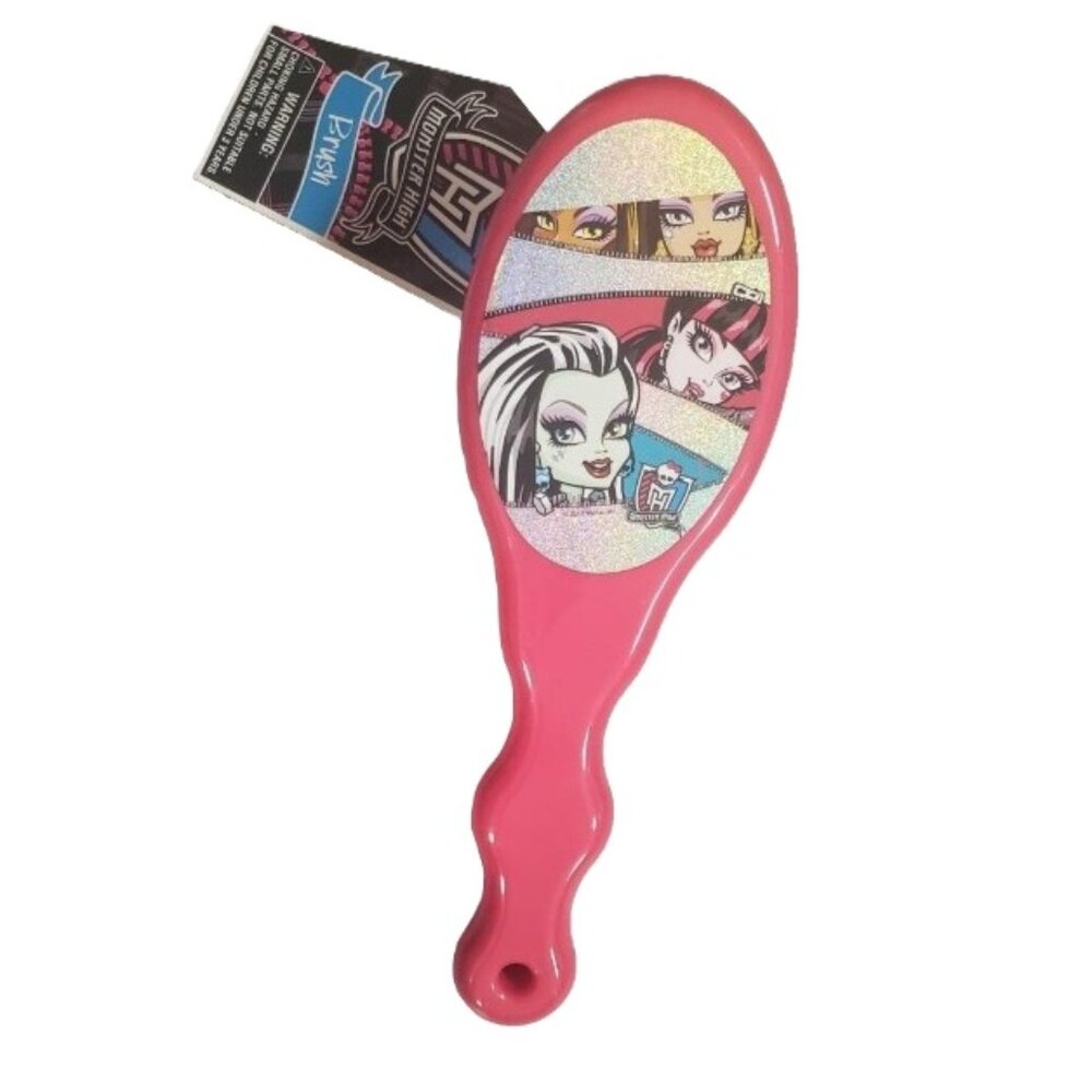 Monster High Pink Hair Brush Detangling Kids Hairbrush Character Design